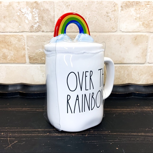 Rae Dunn ‘Over the Rainbow’ Mug with Topper - Picture 3 of 3